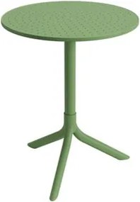 Mesa Redonda Livy Aurah 60x74,5cm Verde Oliva em Polipropileno Plaxmetal