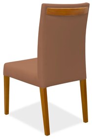 Cadeira de Jantar Milan Veludo Telha