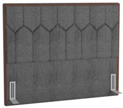 Cabeceira Cama Box Casal 140cm Órion Z37 Linho Cinza - Mpozenato
