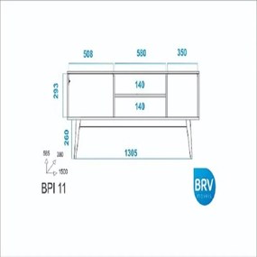 Rack Home Para Tv Até 50" Wood 2 Portas Branco