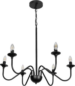 Lustre Metal Preto Fosco Colonus