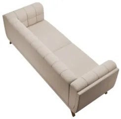 Sofá Living Decorativo 2 Lugares 180cm Bellart Z32 Linho Cru - Mpozena