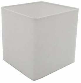 Cúpula em tecido quadrada abajur luminária cp-4224 16/16x16cm branco