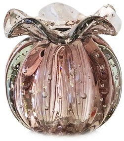Vaso Murano Trouxinha P - Vintage Rosa  Vintage Rosa