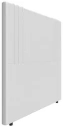 Cabeceira Cama Box Queen 160cm Estofada Rama Sintético Branco Z04 - Mp
