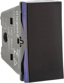 Interruptor Bipolar Paralelo Pial Plus+ 10A Preto