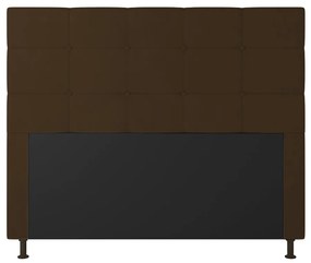 Cabeceira Stambul Para Cama Box Casal 140 cm Suede - D'Rossi - Marrom
