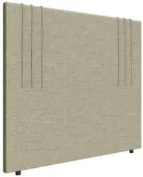 Cabeceira Cama Box Solteiro 90cm Estofada Rama Linho Areia Z04 - Mpoze
