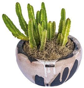 Vaso Decorativo de Cerâmica 17x11x24 - Raku Alto Brilho Kleiner