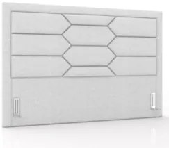 Cabeceira Cama Box Casal 140cm Texas Z37 Linho Cinza Claro - Mpozenato