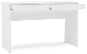 Mesa Computador Escritório Lindóia 1,20m 2 Gavetas - Branco