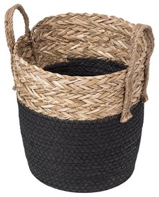 Cesto Oca Ratan com Preto - 42cm