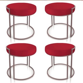 Kit 04 Puffs Love Suede Base Industrial Rose - D'Rossi
- Vermelho