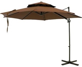 Ombrellone Renata Marrom Suspenso Giratório 3 mts 69440 Sun House