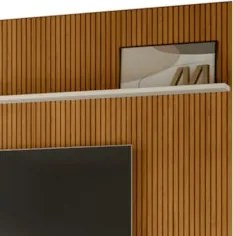 Painel Para TV 75 Polegadas 238cm André Z10 Off/Cinamomo - Mpozenato