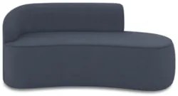 Sofá 3 Lugares Para Sala 180cm Orgânico Wendi Suede Azul Marinho I01