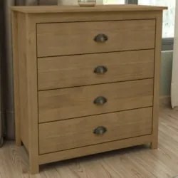 Cômoda Para Quarto 80cm Com 4 Gavetas Lázio Freijó F07 - Mpozenat