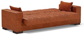 Sofá Cama Casal 3 Lugares 210cm Lisboa Corano Nozes  D03 - D'Rossi