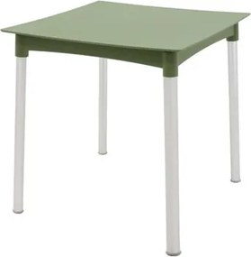 Mesa Tramontina Diana Verde Oliva 70cm em Polipropileno Pernas de Alumínio