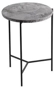 Mesa Lateral Alta Kaili Tampo Pedra Basalto Base Aco Carbono 55cm - 65333 Sun House