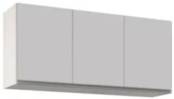 Armário de Cozinha Aéreo 120cm 3 Portas Virgínia Branco - Lumil