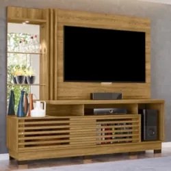 Estante Painel Para TV 60 Pol 200cm Sam Z10 Cumaru - Mpozenato