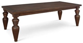 Mesa de Jantar Flower Madeira Maciça - 220cm x 100cm x 77cm