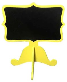 Placa Decorativa Amarela 11X8 cm - D'Rossi