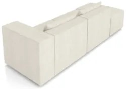 Sofá 5 Lugares 343cm Com Puff Esquerdo Fay Linho Cru Z55 - Mpozenato