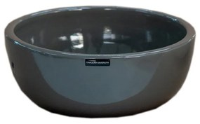 Vaso Cumbuca Decorativo em Cerâmica Carolina Haveroth – Cinza Imperador Alto brilho Kleiner
