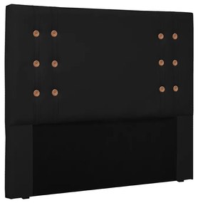 Cabeceira Cama Box Casal King 195cm Gênova Corano Preto - Sheep Estofados - Preto