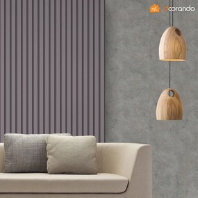 Papel De Parede Ripas Lisa Cinza 3 Metros