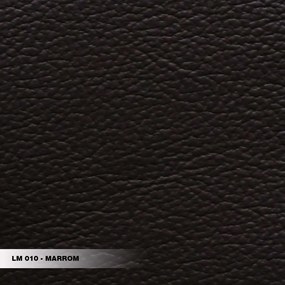 Sofá Decorativo 3 Lugares Sala de Estar 220cm Reclinável e Retrátil Kassandra Couro Marrom G34 - Gran Belo