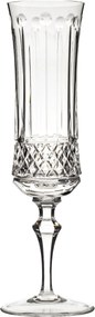 Taça de Cristal Lapidada P/ Champagne 195ml - Incolor Incolor