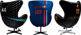 Conjunto 3 Poltronas Decorativas Egg Chair Hamilton Nº44/Lotus 12/RB Nº 33 G53 - Gran Belo