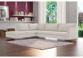 Sofá de Canto Chaise Esquerdo 307 cm Olívia Suede Bege G52 - Gran Belo
