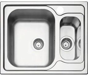 Cuba de Sobrepor Tramontina Marea 1.5 C 34 R em Aço Inox Acetinado com Válvula 62 x 50 cm
