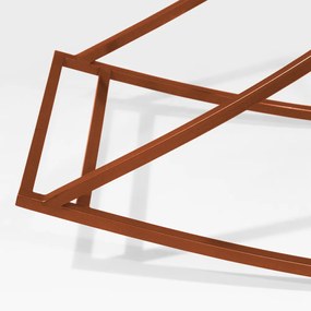 Cadeira de Balanço Garden Estrutura em Aço Metalon Bronze