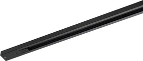 Trilho Sobrepor Aluminio Preto 1Mt