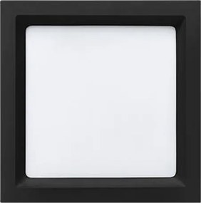 Plafon Led Embutir Preto Quadrado 17w 1250lm 120° 4000k Deep
