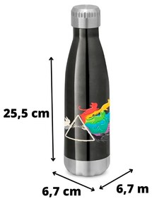Garrafa Térmica Inox 510 ml Squeeze Gato Prisma Cat - Chumbo