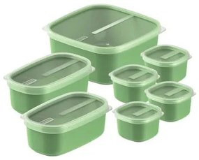 Jogo de Potes Tramontina MixColor em Polipropileno Verde Sálvia 7 Peças