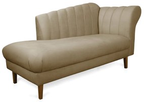 Divã Recife Suede 165 cm Pés Chanfrado Castanho M11 - D'Rossi  - Marrom Rato