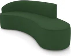 Sofá 4 Lugares 220cm Wendi e Poltrona Steve Suede Verde I01  - Mpozena