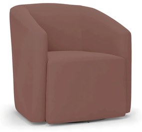 Poltrona Decorativa Base Giratória Kit 2 Stella Max Veludo Rosê D03 - D'Rossi