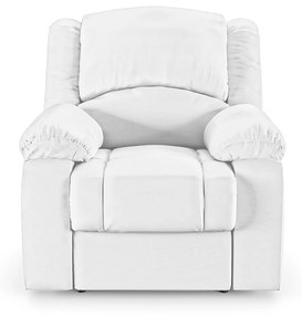 Poltrona do Papai Reclinável Sala de Cinema Madrid Power Touch PU Branco  G23