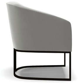 Poltrona Decorativa Industrial Preto Kit 2 Stella Suede Grafite D03 - D'Rossi