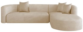 Sofá Modular Celinne Luxuoso Sala de Estar Decoração Luxo 265cm Suede