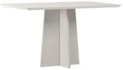 Mesa de Jantar Retangular 135cm 4 Lugares Zuma Off White N02 - Mpozena