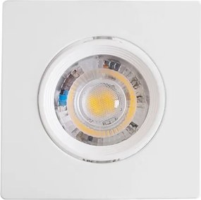 Plafon Led Embutir Quadrado Branco 3W 6500K